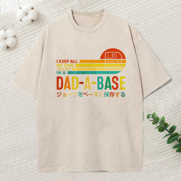 Dad Jokes Washed T-Shirt