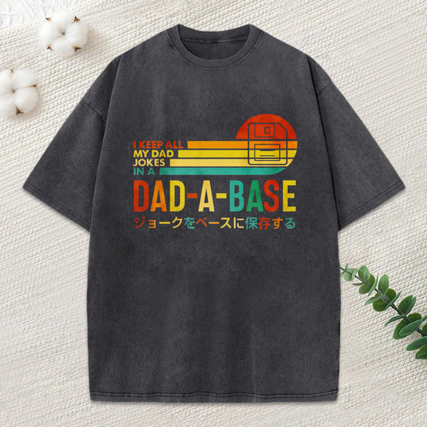 Dad Jokes Washed T-Shirt