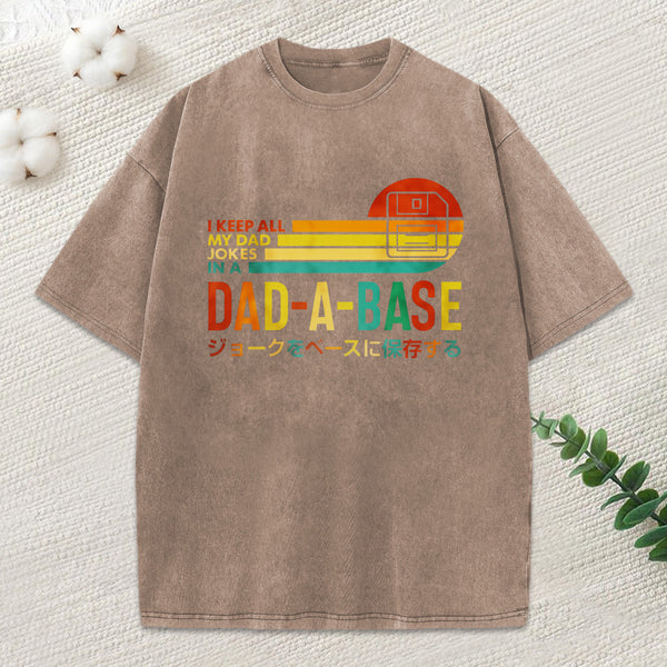 Dad Jokes Washed T-Shirt