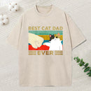 Cat Dad Funny Washed T-Shirt