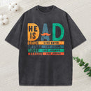 He Is Dad Christian Washed T-Shirt