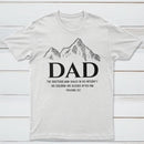 Dad The Righteous Man Walks In His Integrity Christian T-Shirt