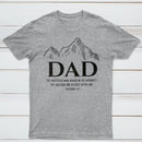 Dad The Righteous Man Walks In His Integrity Christian T-Shirt