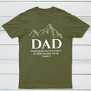 Dad The Righteous Man Walks In His Integrity Christian T-Shirt