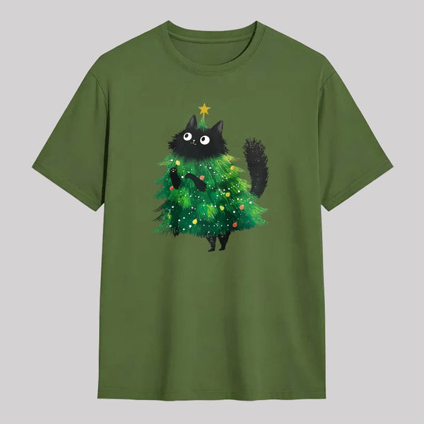 Christmas Tree Cat Japan Classic T-Shirt