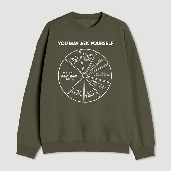 You May Ask Yourself Geek Sweatshirt