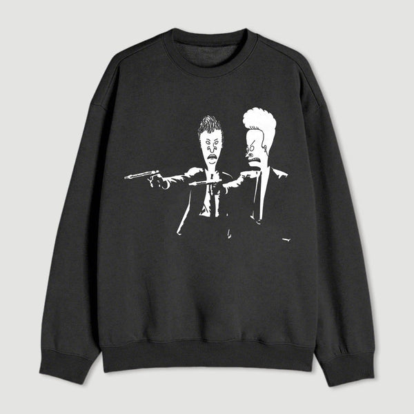 Beavis And Butthead Pulp Fiction Nerd Sweatshirt