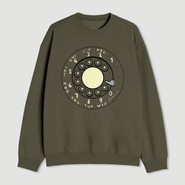 Rotary Dial Vintage Nerd Sweatshirt