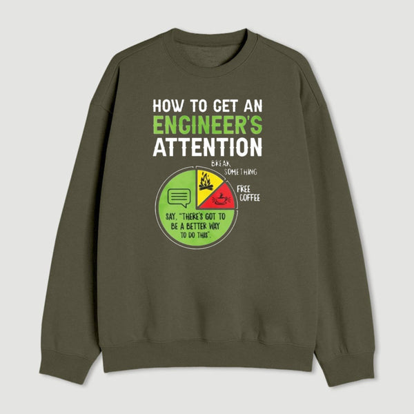 An Engineers Guide To Attention Sweatshirt