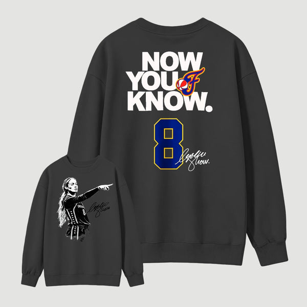 Sophie Cunningham Now You Know Double Sided Basketball Graphic Sweatshirt