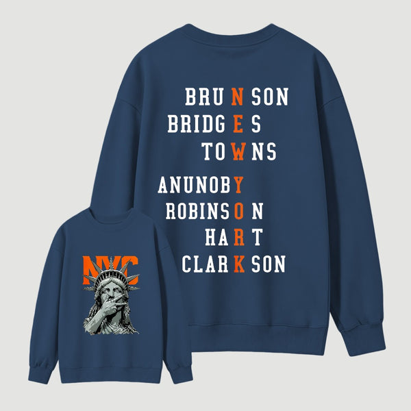 Newyork 2 Side Basketball Fans Sweatshirt