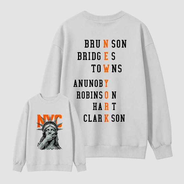 Newyork 2 Side Basketball Fans Sweatshirt