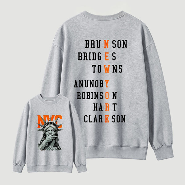 Newyork 2 Side Basketball Fans Sweatshirt