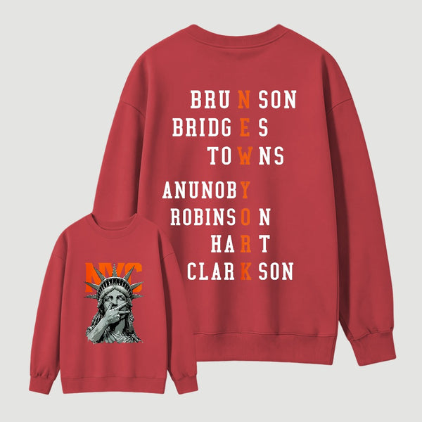 Newyork 2 Side Basketball Fans Sweatshirt