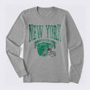 Vintage Football Hometown Team Print Long Sleeve T-Shirt