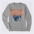 Vintage Football Hometown Team Print Long Sleeve T-Shirt