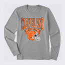 Vintage Football Hometown Team Print Long Sleeve T-Shirt