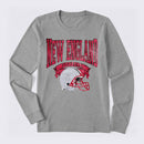 Vintage Football Hometown Team Print Long Sleeve T-Shirt