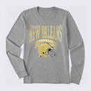 Vintage Football Hometown Team Print Long Sleeve T-Shirt