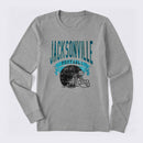 Vintage Football Hometown Team Print Long Sleeve T-Shirt