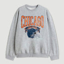 Vintage Football Hometown Team Print Sweatshirt