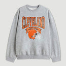 Vintage Football Hometown Team Print Sweatshirt