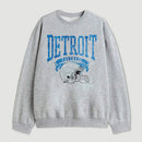 Vintage Football Hometown Team Print Sweatshirt