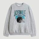 Vintage Football Hometown Team Print Sweatshirt