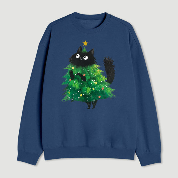 Christmas Tree Cat Japan Sweatshirt