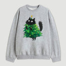 Christmas Tree Cat Japan Sweatshirt