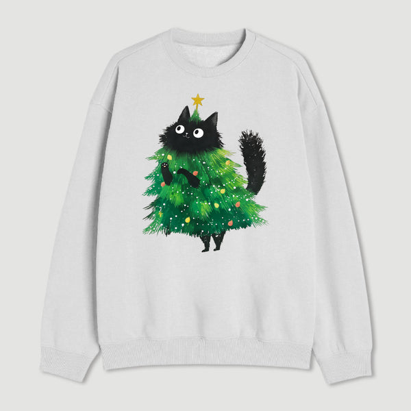 Christmas Tree Cat Japan Sweatshirt