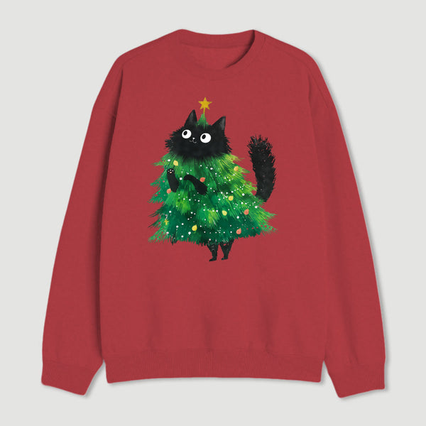 Christmas Tree Cat Japan Sweatshirt