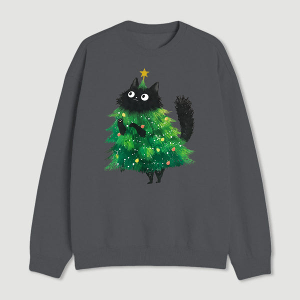 Christmas Tree Cat Japan Sweatshirt