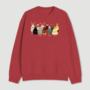A Flock Of Christmas Chickens Sweatshirt