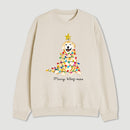 Christmas Tree Dog Sweatshirt
