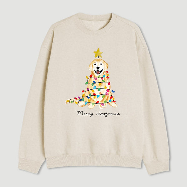 Christmas Tree Dog Sweatshirt