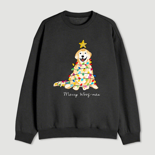 Christmas Tree Dog Sweatshirt