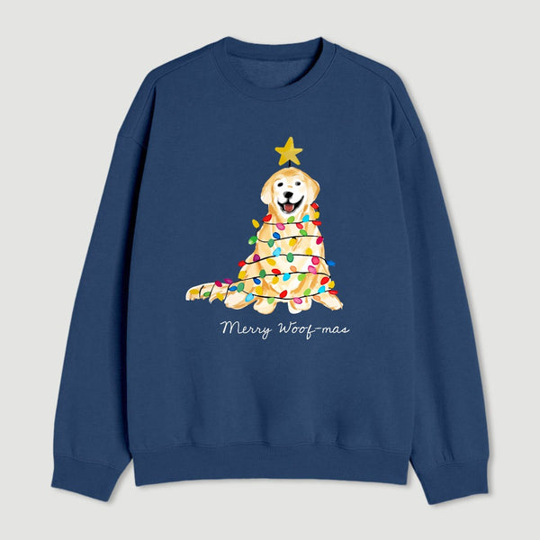Christmas Tree Dog Sweatshirt