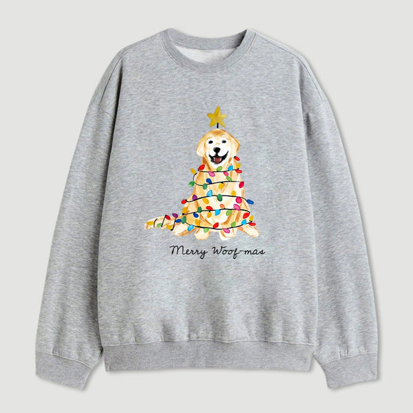 Christmas Tree Dog Sweatshirt