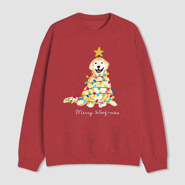 Christmas Tree Dog Sweatshirt