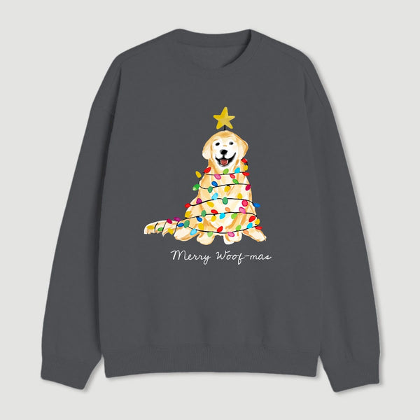 Christmas Tree Dog Sweatshirt