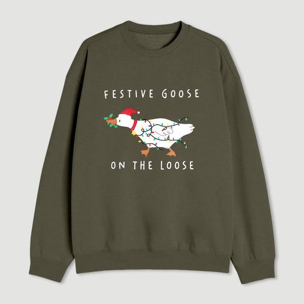 Stupid Goose Christmas Sweatshirt