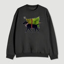 Dog Carrying Christmas Tree Sweatshirt