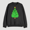 Christmas Tree Cat Japanese Sweatshirt