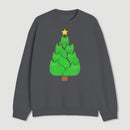 Christmas Tree Cat Japanese Sweatshirt