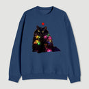 Christmas Lights Cat Sweatshirt