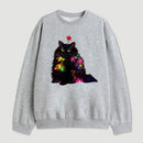 Christmas Lights Cat Sweatshirt