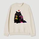 Christmas Lights Cat Sweatshirt