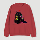 Christmas Lights Cat Sweatshirt