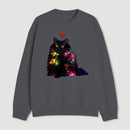 Christmas Lights Cat Sweatshirt